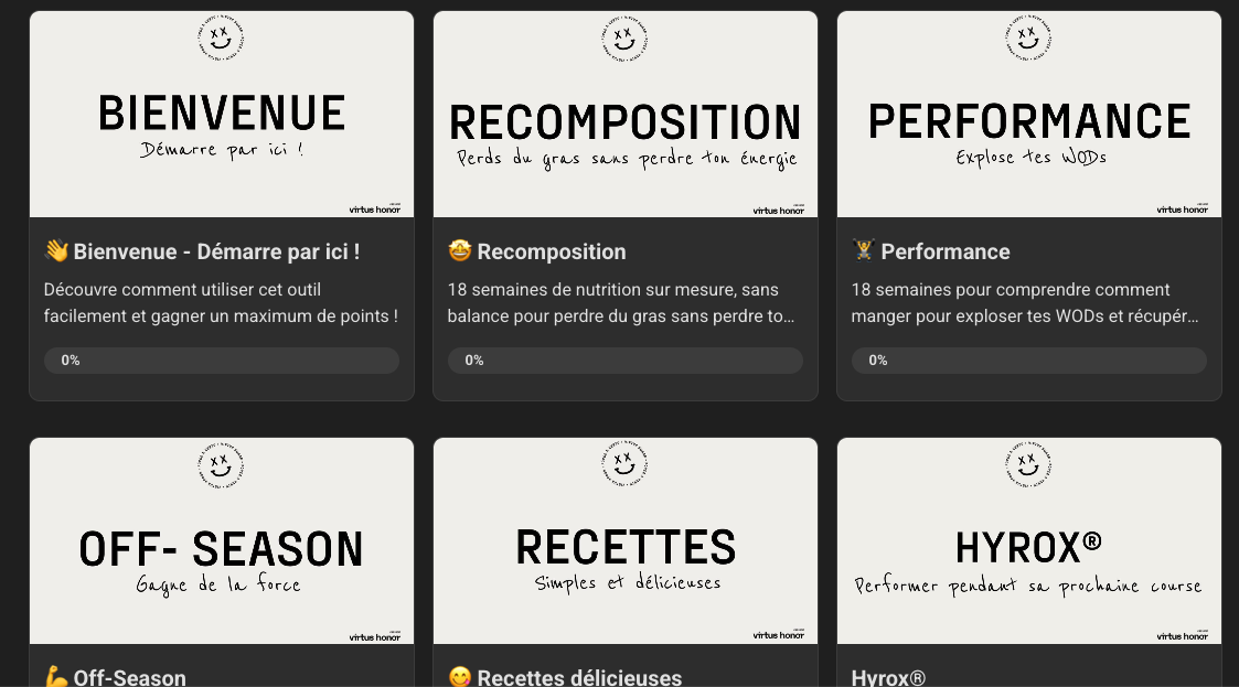 Les programmes nutrition du système NOS